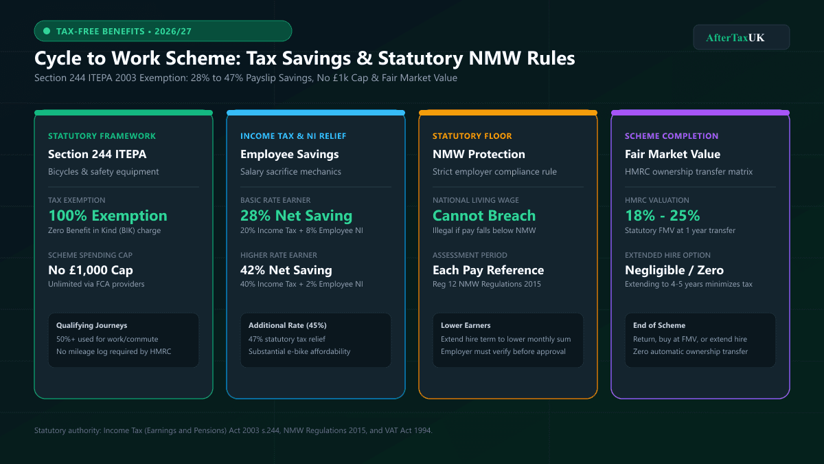 Cycle to Work Scheme UK 2026/27 | Tax Savings & NMW Rules