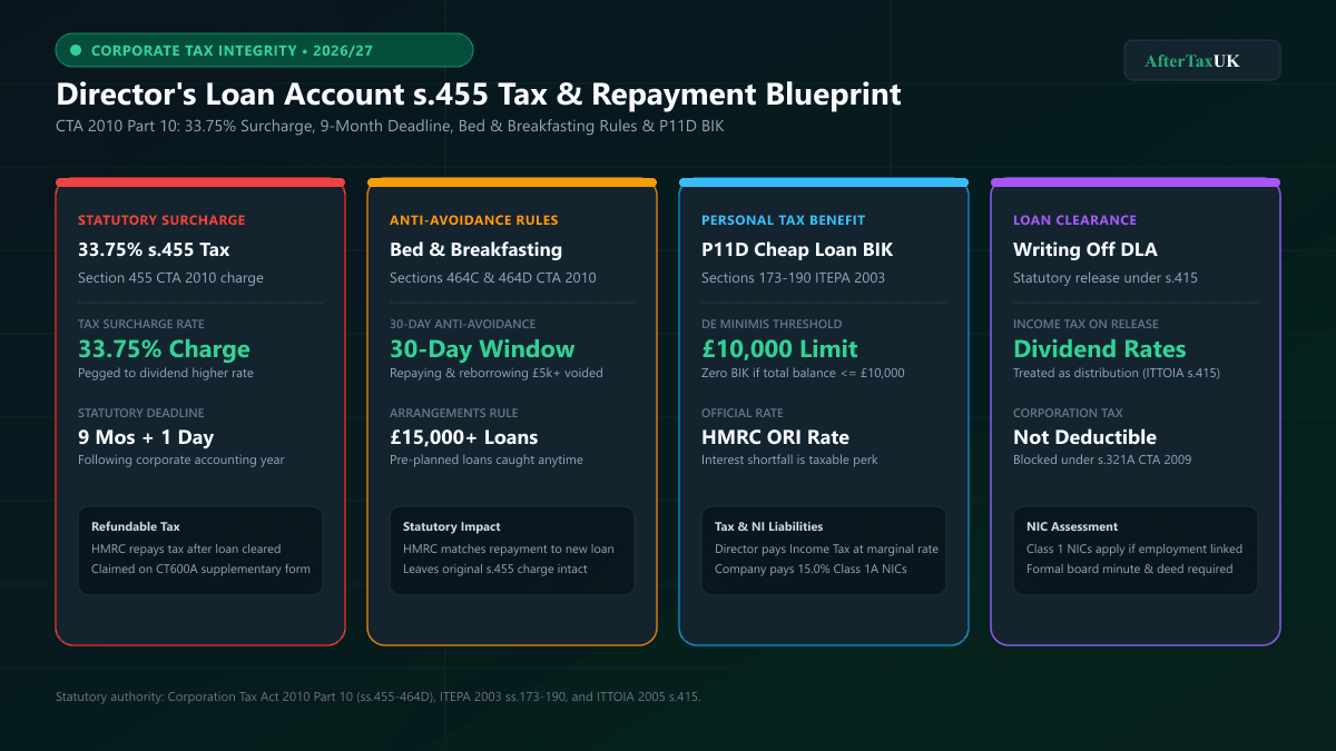 Director's Loan Account s455 Tax Guide 2026/27 | HMRC Rules