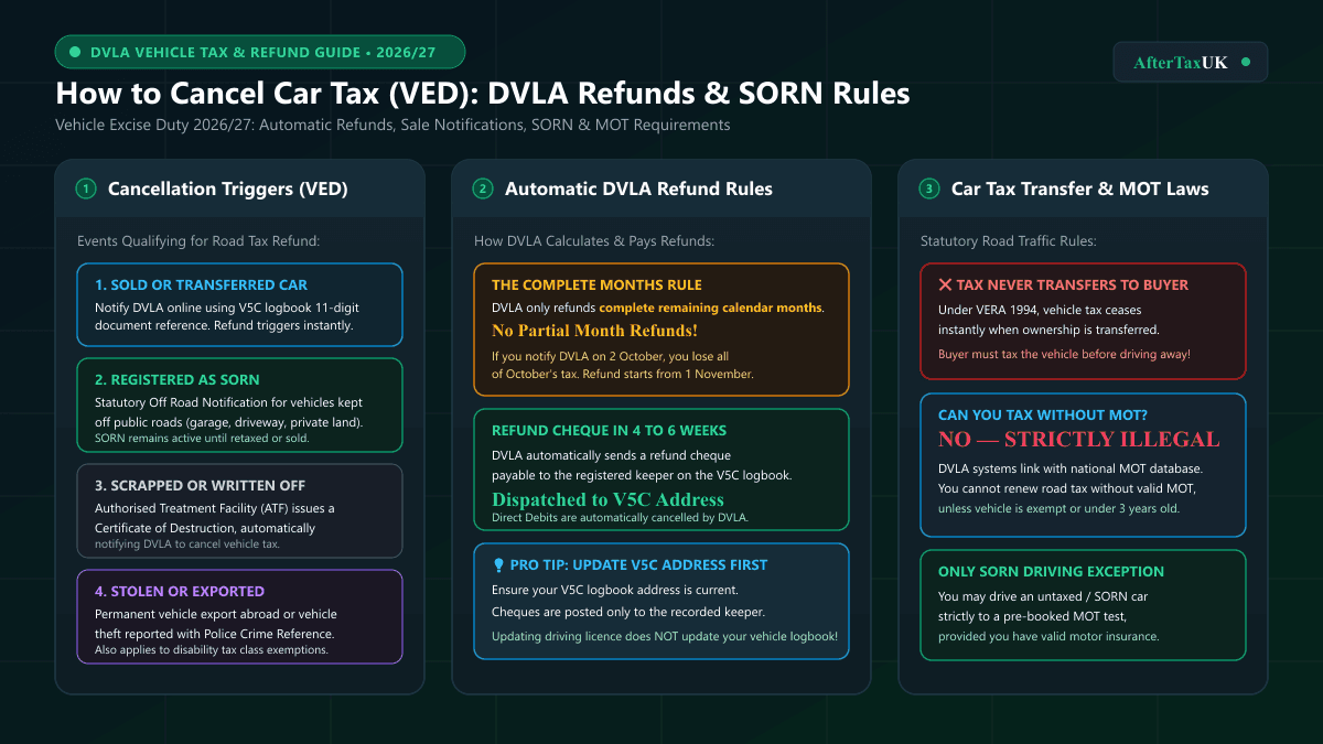 How to Cancel Car Tax DVLA | Road Tax Refund Guide