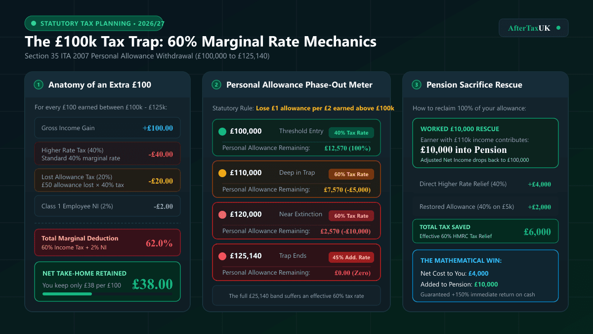 The £100k Tax Trap UK 2026/27 | 60% Marginal Rate Guide