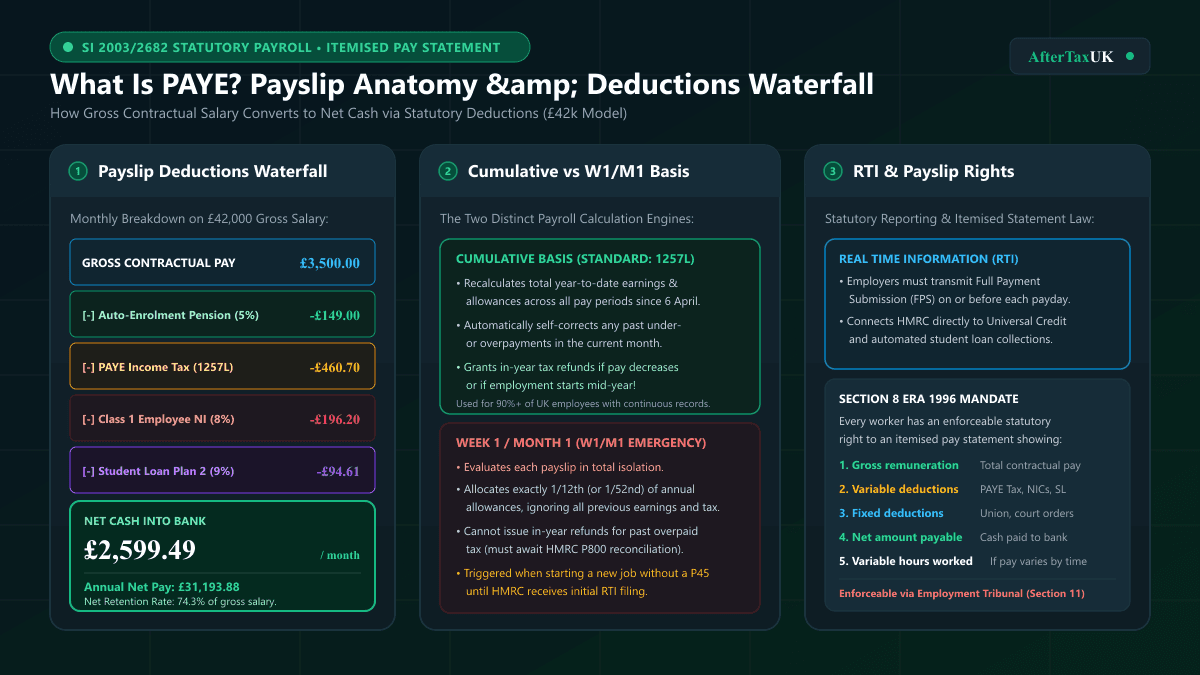 What Is PAYE UK Payslip Deductions Guide
