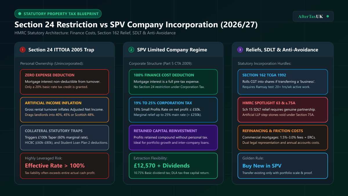Section 24 Landlord Incorporation: SPV Tax Guide 2026/27